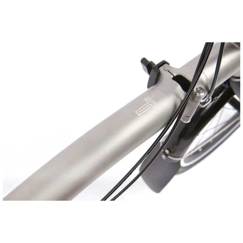 Brompton T-Line Low Bar Urban 1 Speed S1L Titanium Folding Bike-5